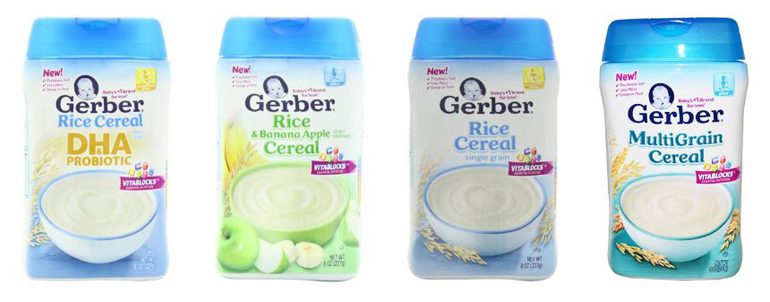 Bột ăn dặm cho bé 5 tháng tuổi Gerber